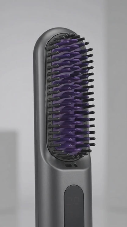 2 in 1 Cordless Hair Straightener Brush