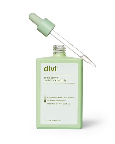 Divi Hair Scalp Serum for Women and Men – Revitalize and Balance Your Scalp – Improves Appearance of Thinning Hair, Nourishes the Scalp and Helps Remove Product and Oil Buildup, 100ml