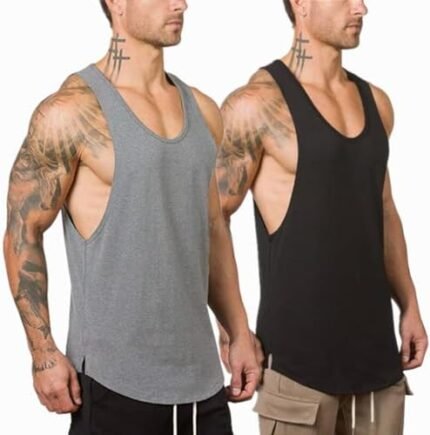 Muscle Killer Men’s Muscle Gym Workout Stringer Tank Tops Bodybuilding Fitness T-Shirts 1/2/3 Pack