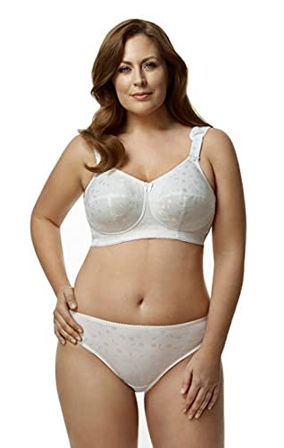 Elila Jacquard Full Coverage Full Support Softcup 1305 White 52 H