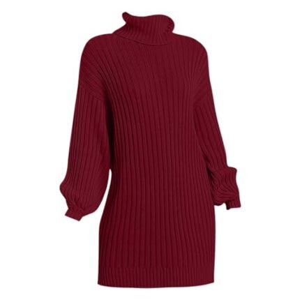 Women’s Clearance Sweaters Long Knitted Dress Long Sweater Women Womens Maroon Sweater Womens Fall Tops Winter Sweater for Women Summer Dress for Women 2023 Trendy Gifts for Teen Girls