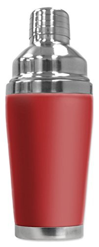 Mugzie brand 20 Ounce Cocktail Shaker with Insulated Wetsuit Cover – Red