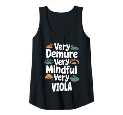 Womens VIOLA Personalized Very Demure Very Mindful VIOLA Name Tank Top