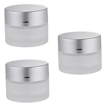 SKISUNO 3 Pcs Cream Bottle Lip Balm Containers Skincare Products Containers Cream Sample Container Makeup Sample Container Containers with Lids Container with Lid Mini Jars Bulk Makeup