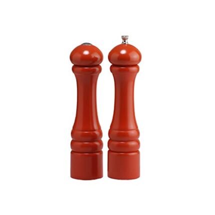 Chef Specialties 10 Inch Imperial Pepper Mill and Salt Shaker Set – Butternut Orange