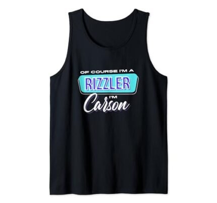 Carson Rizzler Trending Meme Name Custom Personalization Tank Top