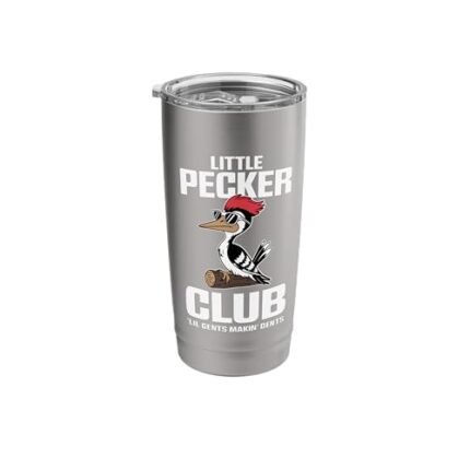 Little Nature Pecker Club Funny Woodpecker Boys Kids Stainless Steel Insulated Tumbler