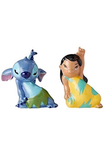 Enesco Lilo and Stitch cermaic Salt and Pepper Shakers, 3.5 Inches, Multicolor