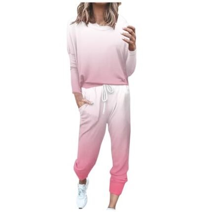 déal of the dáy,lightning déal,plus size sáles todáy cléarance,black of fridáy déal gifts,women lounge set,sweatsuits crewneck pullover color block tops and sweatpants outfits jogger set