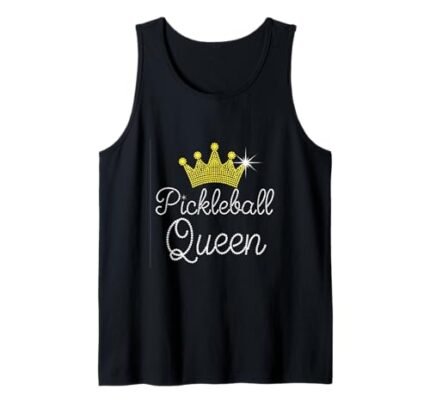 Pickleball Queen Pickle ball Gifts for Girl Tank Top