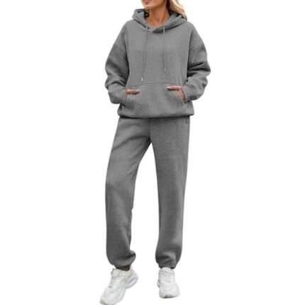 Gifts for New Moms, Kari Amazon Storefront Womens Thermals Top and Bottom Set Trending Clothes Velvet Suits Women Sweatsuits Hat Scarf Gloves Winter, Cyber On Grey