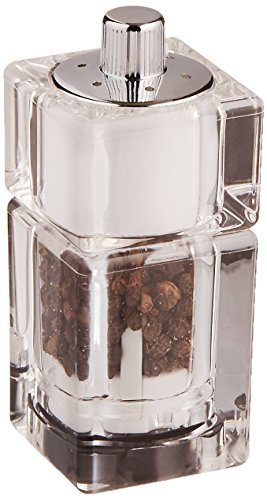 Chef Specialties 3.5 Inch Cubic Pepper Mill and Salt Shaker Combo