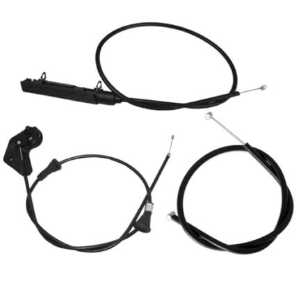 HHFDEEW 3pcs Kit Engine Hood Release Bowden Cable for BMW for 318i for 320i for 323Ci for 323i for 323is for 323ti for 325Ci for 325i for 325xi for 330i for 330xi E46 Lift Support-Type Easy to install