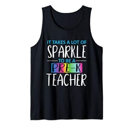 Pre-K Preschool Teacher Rainbow Funny School Trending Gift Tank Top