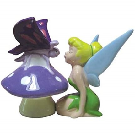 Westland Giftware Life According to Tinker Bell Tink Kissing Butterfly 4-Inch Magnetic Salt and Pepper Shakers