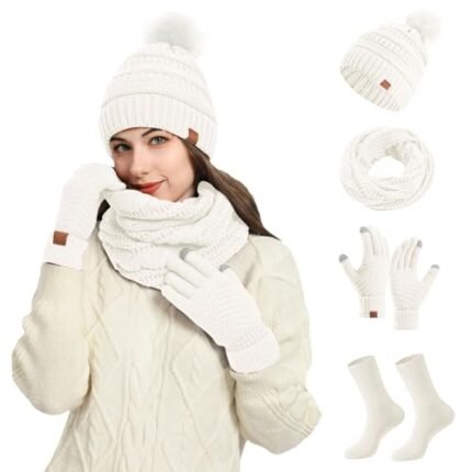 Knitted Scarf With Sleeves For Women Pañuelos Para Mujer Cowboy Scarf Winter Scarf Cotton Scarves Women Gift Set Scarf Winter Hat Gloves Scarf Set Women Black Scarf And Gloves Set For Women Trending