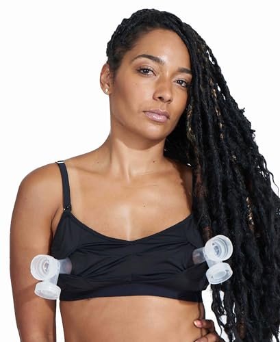 Bodily Do Anything Bra. Nursing, Hands-Free Pumping, & Maternity Bra. Winner of Babylist’s Best Nursing & Pumping Bra. S-XL. Black