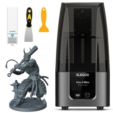 ELEGOO Mars 4 Ultra 9K MSLA 3D Printer with 7″ Monochrome LCD Screen Fast Printing Speed Support High Speed WiFi Transfer Printing Size 153.36mm*77.76mm*165mm