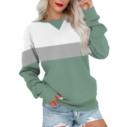 valentine sweatshirt for women clearance women clothing Oversized Sweatshirt for Women,Women Graphic Crewneck Sweatshirt Womens Gift Shirt Casual Long Sleeve Pullover Tops Green XL