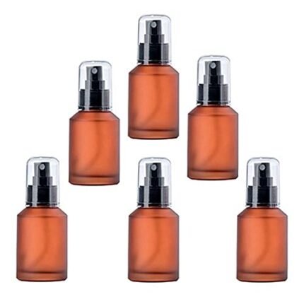 MyncbD spray bottles 6pcs 60ml Glass Spray Bottle, Fine Mist, Press to Separate Bottles, Very Suitable for Essential Oils and Beauty Products