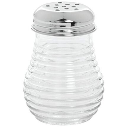 Tablecraft 6 oz Cheese/Pepper Shaker w/Perforated Top [Set of 12]