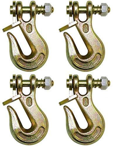 BA Products G8-200-14-x4, Set of 4, 1/4″ Grade 80 Lockable Twist Lock Clevis Grab Hook for G80 Chain