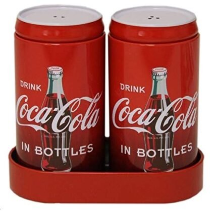 3 Pk. Coca-Cola Salt and Pepper Shakers with Caddy