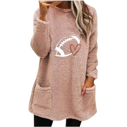 Fall Gifts Trending Fashion Fleece Zip Up Women The Drop Dupe Top Womens Fall Clothing Skeleton Sweatshirt Women’S Dressy Tops Cowl Neck Sweater Yellow Hoodie Women(Pink,Large)