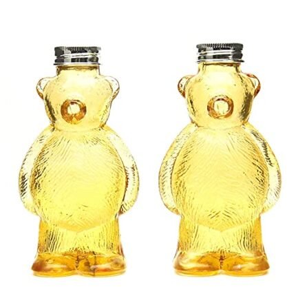 Purism Style- “Bear” Style Salt & Pepper Shaker Set (Color Amber)