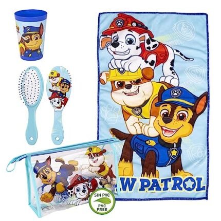 Paw Patrol Beauty Case – Zip Closure – 23 x 15 x 8 cm – Includes Accessories – Waterproof Model – Ideal for Travel – Original Product Developed in Spain, transparent, Standard, Beauty Case