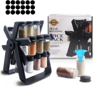 image1_9b0bd72f-9b88-4c8a-b1e3-1e6228b43d4f Spice Rack Organizer With 18 Spice Jars