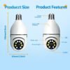 5G Bulb E27 Surveillance Camera