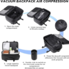image5_f78e447a-d0b4-4d3b-b265-7000e8cfeb19 Traveling Bag Vacuum Compression With Air Pump Device 17-Inch Backpack, Waterproof Oxford Fabric